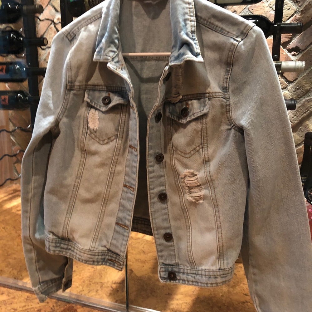 Distressed Denim Jacket - Picture 3 of 4